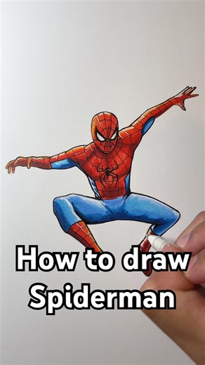 How to draw Spiderman from Brand New Day! Easy! #spidermanbrandnewday #spiderman #marvel #mcu #art
