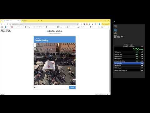 I'm Not a Robot (neal.fun) Human% in 6:29