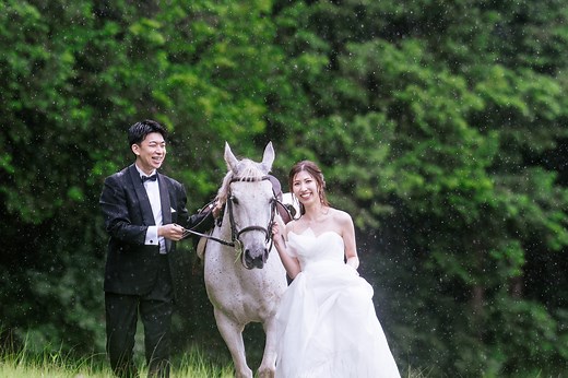 ホースウェディング | BRIDEs SCENE｜馬とウェディングフォト