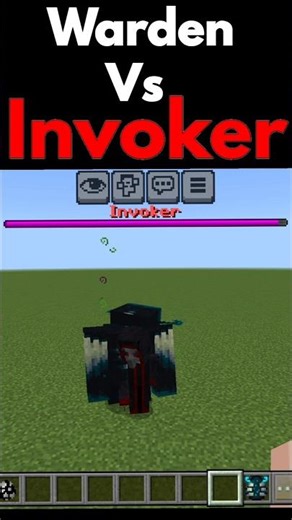 Warden Vs Invoker #shorts #minecraft