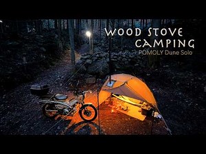 [CT125] Wood-Burning Stove Camping with the Hunter Cub | Enjoying Some Me-Time in a Quiet Forest