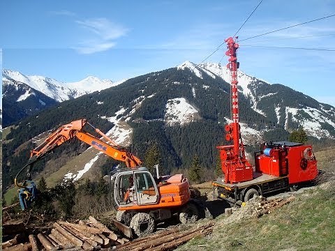 Logging with cable yarding systems / skylining + harvester in the Austrian Alps - it's steep!!!