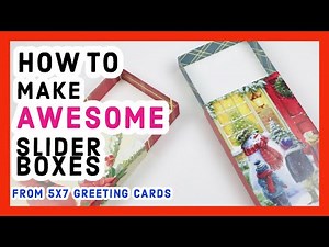 ⭐️⭐️SIMPLY THE BEST BOXES EVER!!⭐️⭐️ MAKE GORJUSS SLIDER BOXES FROM 5 X 7 GREETING CARDS...WOW!