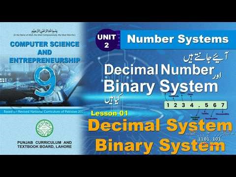 Computer 9th | Unit 02 | Lesson 01 | Decimal & Binary Number System