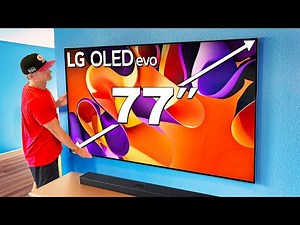 Huge 77" OLED TV installed Cleanly w/ Power Box