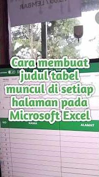 How to make table titles appear on every page in Excel #excel #exceltips #exceltutorial