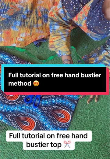 How to Sew a Free Hand Bustier Top Tutorial