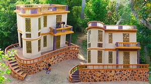 A zero-cost modern mud house in the forest that outshines city mansions