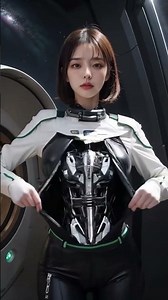 Cyborg Astronaut in Space: A Sci-Fi Animation