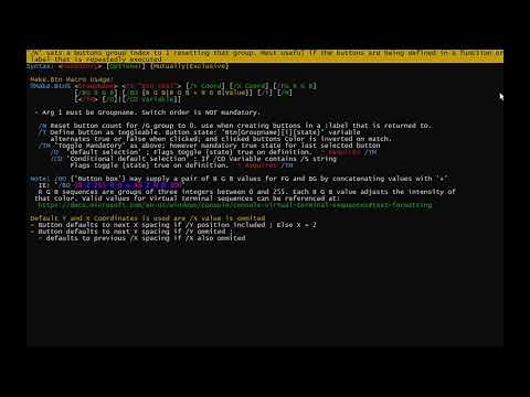 Batch colored buttons tutorial - clickable buttons in Cmd or Bat programs