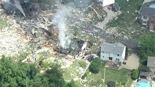VIDEO: Plum house explosion: View of the damage from Sky 4