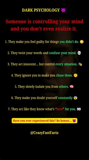 If You Notice These 7 Signs… Someone Is Controlling You 😈 #shorts #psychology