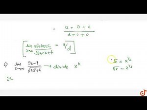 Examples on Evaluation Of Algebraic Limits