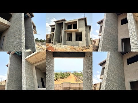 The Cost of fixing natural stone cladding in Ghana 🇬🇭 || how to fix stone tiles tutorial 2026