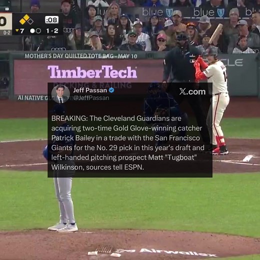 even though he couldn’t hit he was still a good giant #patrickbailey #sfgiants #mlbtrade #breakingnews #fypシ