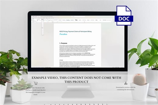 NDIS Client Intake Form Word Document for Participant Risk Consent Medical History Support Network Funding Plan Access - Etsy