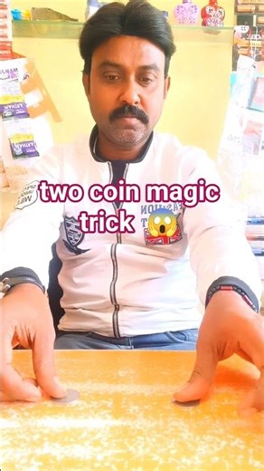 two coin magic trick 😱 #shorts #funny #viral #comedy #short