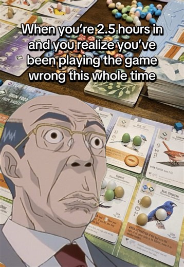 Who needs the right rules anyways 🙃🥴 #boardgames #boardgamerecommendations #bestboardgames #boardgamenight #wingspan