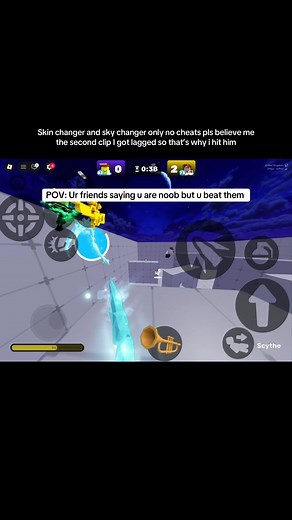 #roblox #rivals #sniper #knife #viral pls no hate this not cheats only skin changer and sky changer