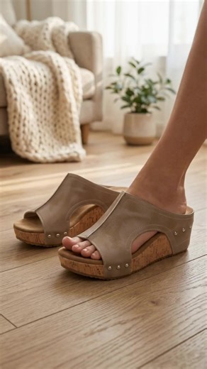 Step into effortless summer style with these soft wood heel mules! ☀️ They bring that perfect vintage charm to your look, while offering a comfy feel for all-day wear. Ideal for your commute or just chilling, these versatile casual shoes are a summer wardrobe essential. Available in great colors to complete your outfits. Get yours and stay cool! #mulesandals #vintageshoes #summersandals #casualfootwear #AIGC #Moras