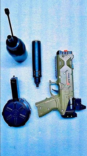 Gelblaster | Fire RAT + Blue & White Orbeez Slow Motion 🎯#airsoft #toyguns #gelblaster