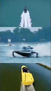 These Futuristic Boats Actually Fly Over Water 🚤 #innovation #boats