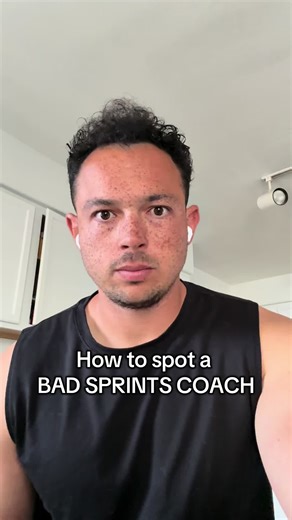 HOW TO SPOT A BAD SPRINTS COACH ⚡️🏃 #sprinting #trackandfield #speedtraining #speed #athlete