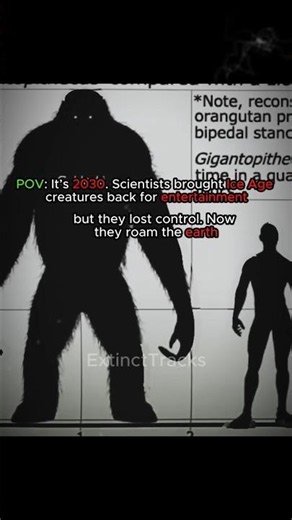 They Brought Back Ice Age Creatures and Lost Control💀❄️ #extinct #science