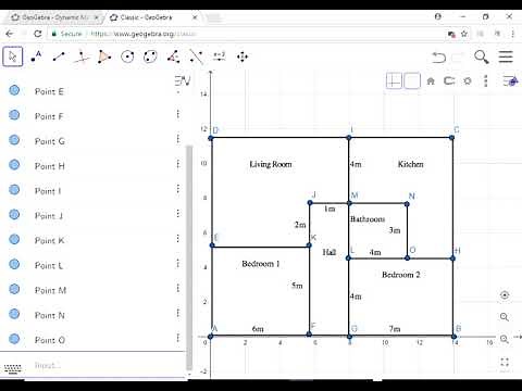 Area and Perimeter of a House Floor Plan