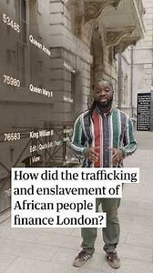 How did the trafficking and enslavement of African people finance London?