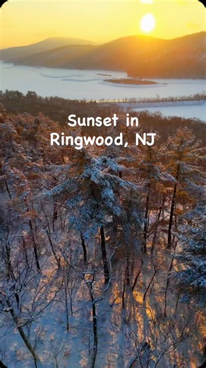 Nestled in the Highlands of New Jersey, the mountains of Ringwood glow in the setting sun after a fresh coating of snow. #newjerseyhighlands. This is New Jersey; elevated. | Discover Ringwood