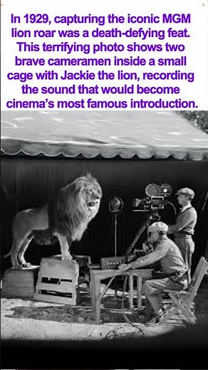 The Terrifying Way They Filmed the MGM Lion (1929)