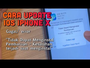 Cara Update iOS iPhone X - Tidak dapat Menginstall Pembaruan