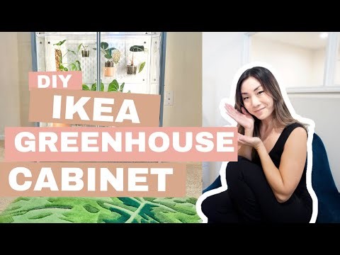 Building a DIY IKEA Greenhouse Cabinet - Vlog | Ikea Hack | Home Decor | Motherhood