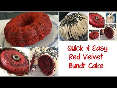 Last Minute Bundt Cake that is sure to please! Red Velvet