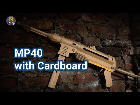 How To Make MP40 That Shoot with Cardboard