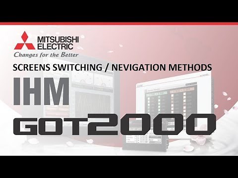 Mitsubishi GOT HMI screen switching|GOT HMI Screen Navigation|Mitsubishi GOT Series HMI Tutorial.