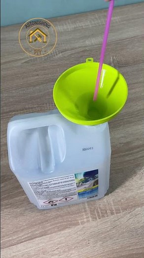 How to Pour Liquid Faster with a Funnel | Easy Straw Vent Trick