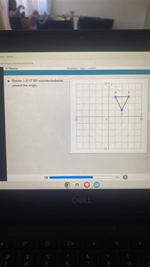 Rotate \triangle RST 90° counterclockwise around the origin. Th... | Filo