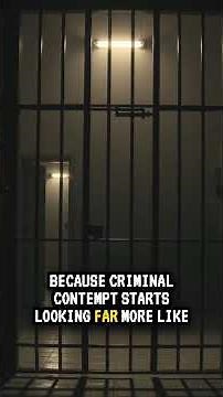 Courts Distinguish Between Forcing Compliance and Punishment #LawExplained #Contempt