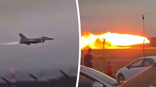 Polish F-16 fighter jet crashes during Radom Air Show rehearsal, pilot killed
