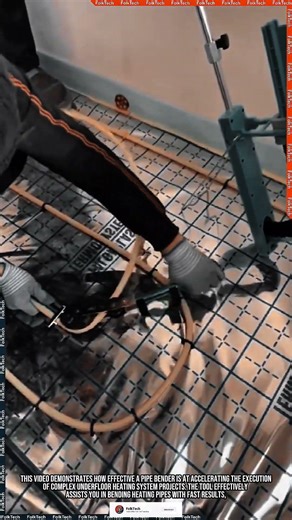 Floor Heating Tool: Bending Heating Pipes Fast Neat Precise #tool #tools #innovation