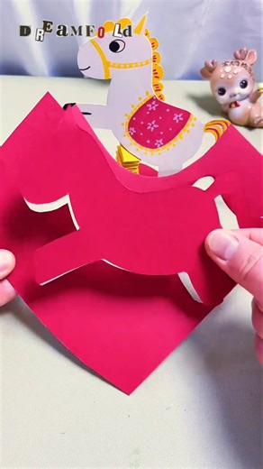 DIY paper horse #diycraft #papercraft