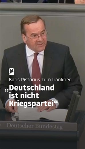 Bundestag diskutiert Irankrieg: Pistorius stellt klar
