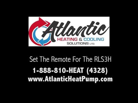 Fujitsu Mini Split RLS3H Remote Set Up - Celsius, Fahrenheit, Day, Time