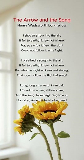 The Arrow and the Song - Henry Wadsworth Longfellow
