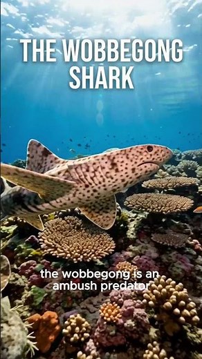 WOBBEGONG SHARK: A master of camouflage & ambush predator #animals #wildlife #ocean #oceanlife