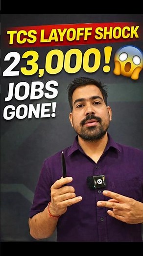 TCS Layoffs Shock 😳 23,000 Jobs Gone! What’s Happening? #tcs #Infosys