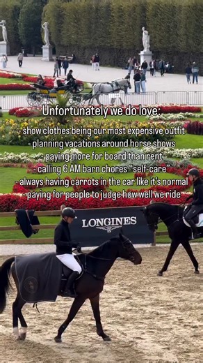 Femme Cheval on Instagram: "Unfortunately we do love every bit of being an equestrian 🐴💚 #FemmeCheval #Equestrian #HorseGirl #EquestrianLife"