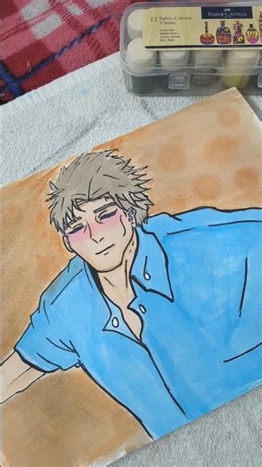 Anime painting🖌️ #trending #watercolorpainting #anime #animepainting #viral #shorts #reels #ytshorts